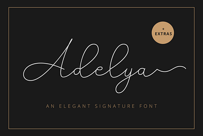 Adelya Font - Craft Supply Co brush creative design elegant font illustration lettering logo typeface ui