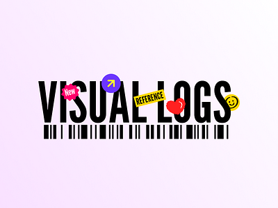 Visual Logs Web Header branding design flat graphic design illustration vector