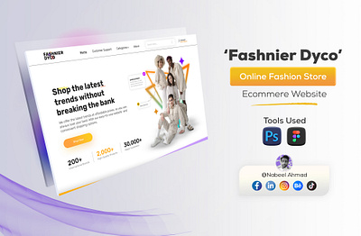 Fashion Store website desgin fashion store landing page ui uiux website