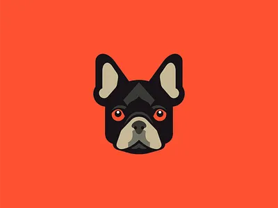 French Bulldog Logo animal branding bulldog design dog emblem french frenchie friend icon identity illustration logo mark mascot pet puppy symbol vector vet