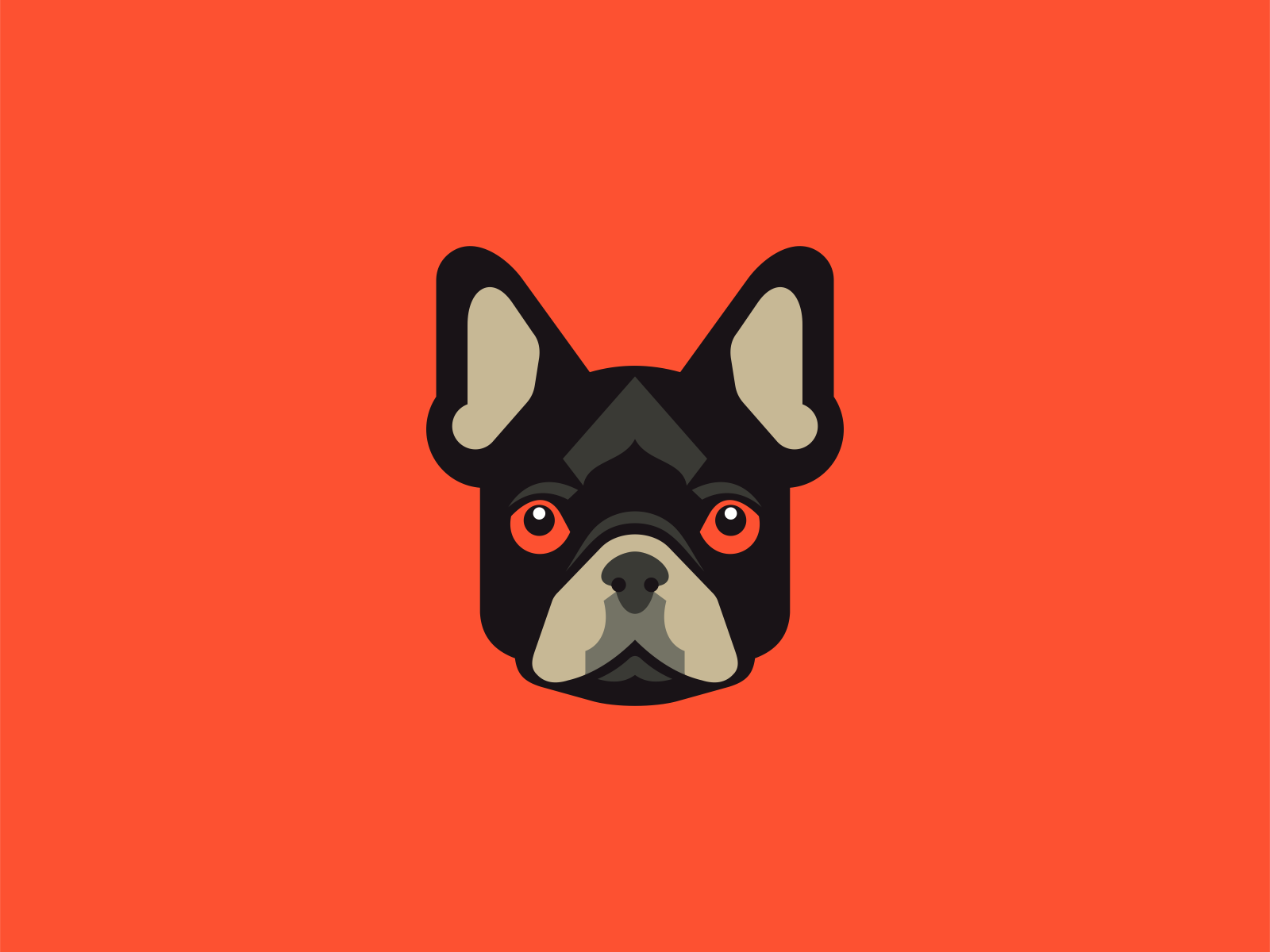 French Bulldog Logo by Lucian Radu on Dribbble