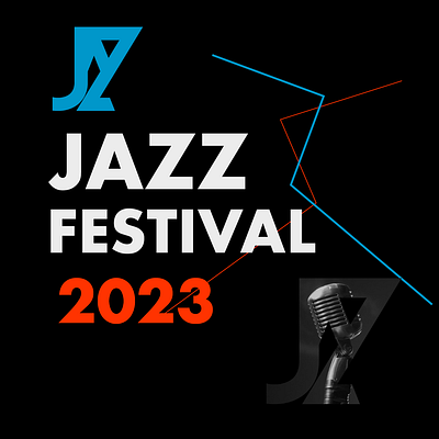 JazzFest Logo Design branding fest graphic design jazz logo