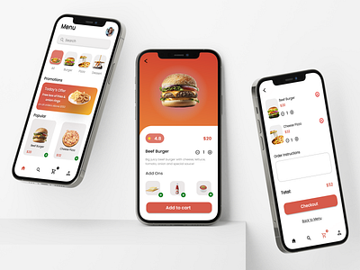 Food Ordering App app dailyui dailyuichallange design figma foodapp foodorderingapp mobileapp productdesign ui uidesign uiux userinterface userresearch