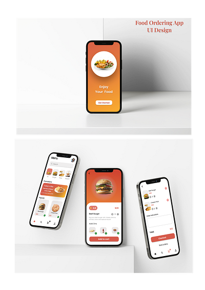 Food Ordering App app dailyui dailyuichallange design figma foodapp foodorderingapp mobileapp productdesign ui uidesign uiux userinterface userresearch