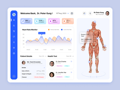 EMR Software Dashboard bmvsi clinicalsoftware dashboard design ehr electronicmedicalrecords emrsoftware healthcare illustration medicalanalytics medicaldashboard medicaldata medicalrecords mobile design mobileapp patientdashboard systemintegration ui