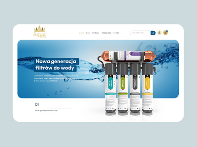 Aqua Tech design graphic design ui user experience user interface ux web design