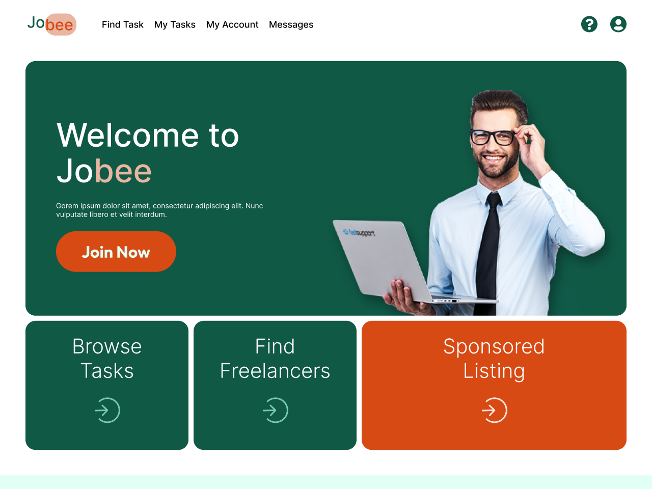 Freelancer website landing page by fahad makhdoomi on dribbble