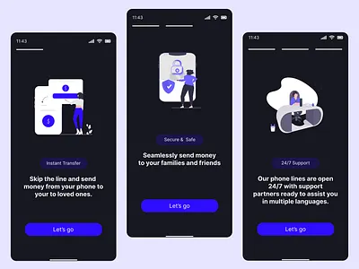 Onboarding Page - Fintech branding ui