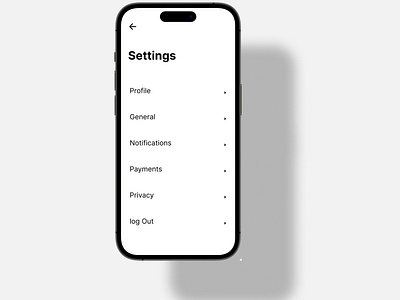 Daily UI 007 Settings dailyui