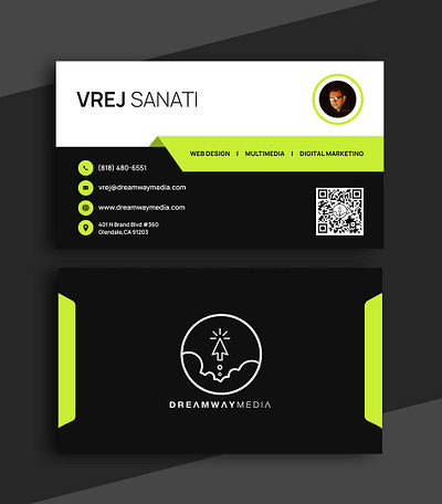 business card 3d animation branding graphic design logo motion graphics ui