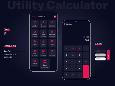 Utility Calculator 🔢 branding design logo typography ui ux