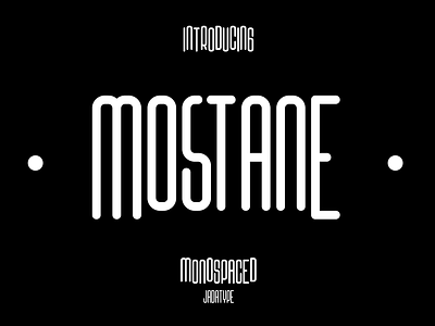 Mostane - Monospaced Display Font all caps font branding business font font fonts modern font monospaced font professional font technology font type design typeface