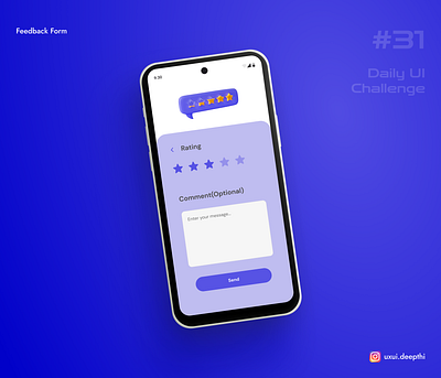 Feedback form | Daily UI Challenge # 31/90 ui design ux design uxui designer