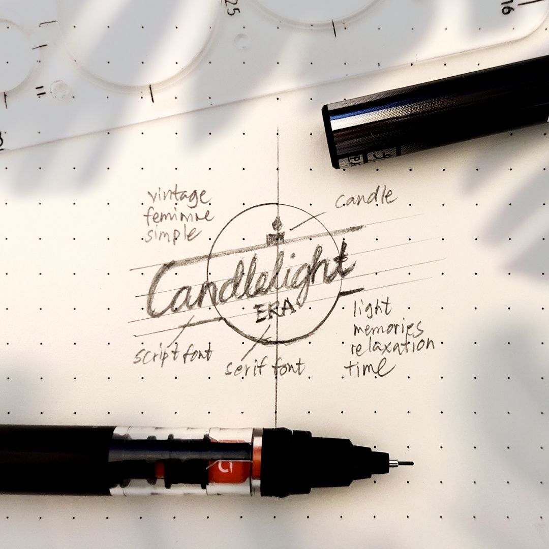 Candlelight Era Logo Design brandidentity branding graphicdesign logo logobyjolan logodesigner logodesigns memorablelogos minimallogos sketchlogo visualidentitydesigns