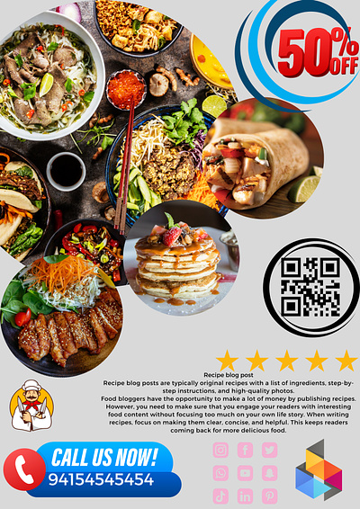 food blog best design flyer food blogs