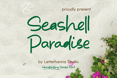 Seashell Paradise Font ornaments