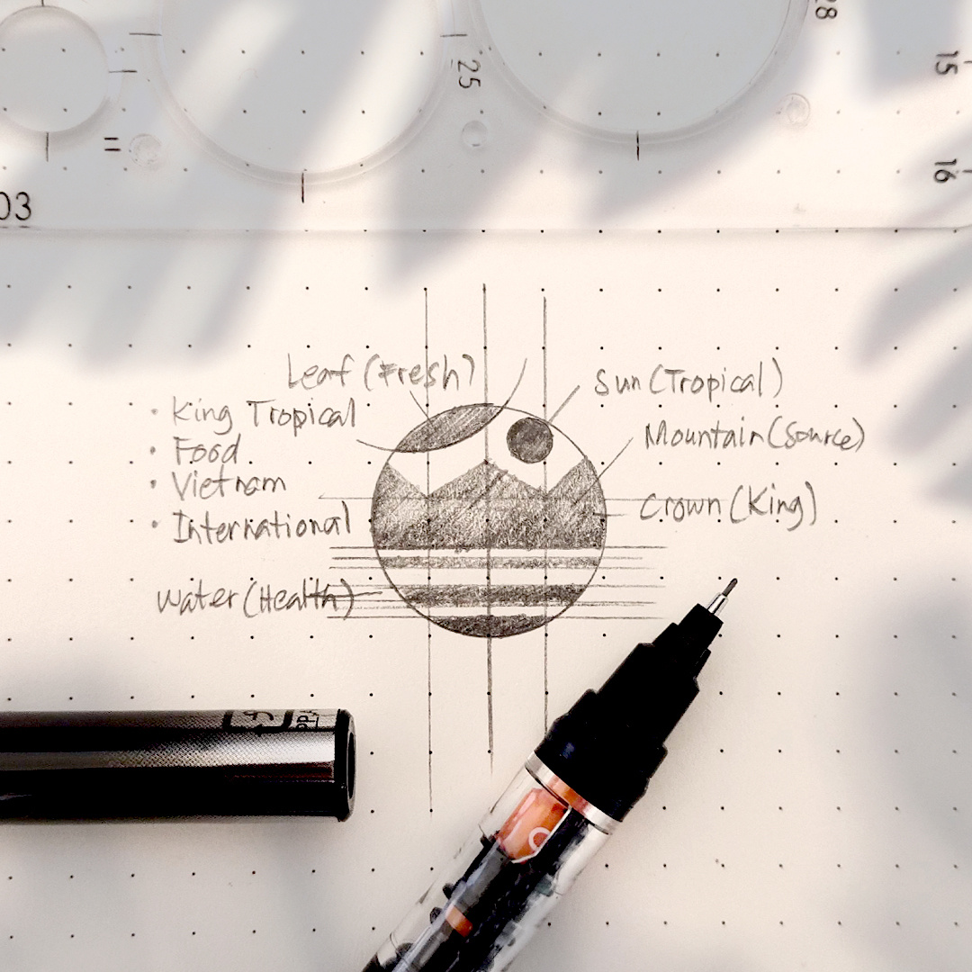 King Tropical Logo Design brandidentity branding graphic design graphicdesign logo logobyjolan logodesigner logodesigns memorablelogos minimallogos sketchlogo visualidentitydesigns