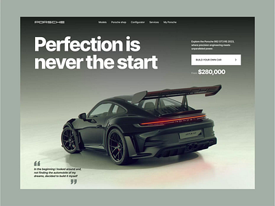 Porsche GT3 RS Website - Animation after effects animation animationsite car website design graphic design landing page motion motion graphics ui uiux webdesign webflow website animation