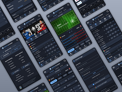 Match Scanner - Sportsbook app design kit adobe xd app ui app ui ux casino concept figma gambling igaming sports sportsbook ui ui mobile design ux visual design