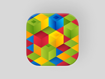 5 Blocks - Connect Same Colors Game Icon / Game Logo Design 5 blocks color game game icon game icon design game logo logo design redesign redesign solution