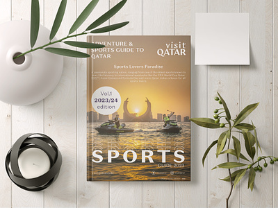 Sports Guide Book book guidebook illustrations qatar sports