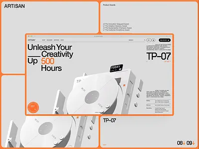 E-commerce / Promo-site for Recorder with 3D Animation 3d animation ecommerce promo site store ui ux website