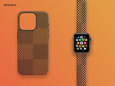 Peach pithiness - iPhone Case & Watch Band Pitaka apple apple watch band case create design iphone peach pitaka pitaka design