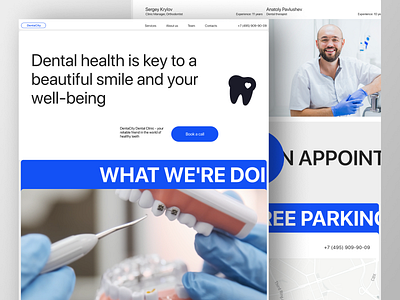 Denta City - Dental clinic landing page website conversion website dental clinic design selling site ui ux web design web designer website