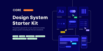 CORE - Design System Starter Kit design design system figma fonts logo typography ui vector