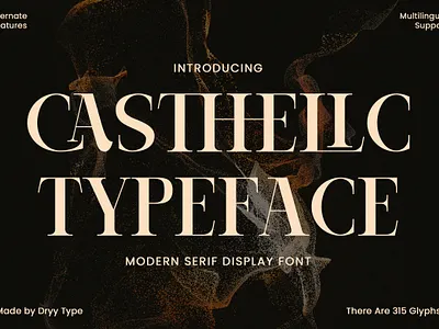 Casthelic - Elegant Serif Typeface beauty font branding displayfont elegant font fashion font free font luxury font romantic font serif serif typeface stylish font typeface