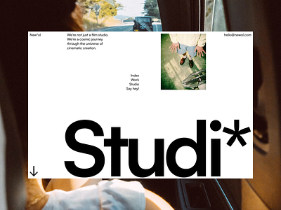 Newol - Studio page agency animation black brutalism clean creative design development minimal minimalism neu portfolio scroll simple studio typography web web design website white