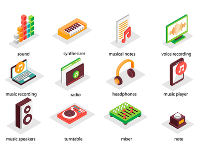 Rhythm 2d animation art artist creative design flat icons illustration inspiration isometric melody motion music rhythm sound