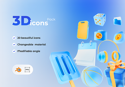 3D icons 3d ui