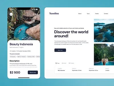 Travel tour service app booking design interface mobile tour travel ui ux