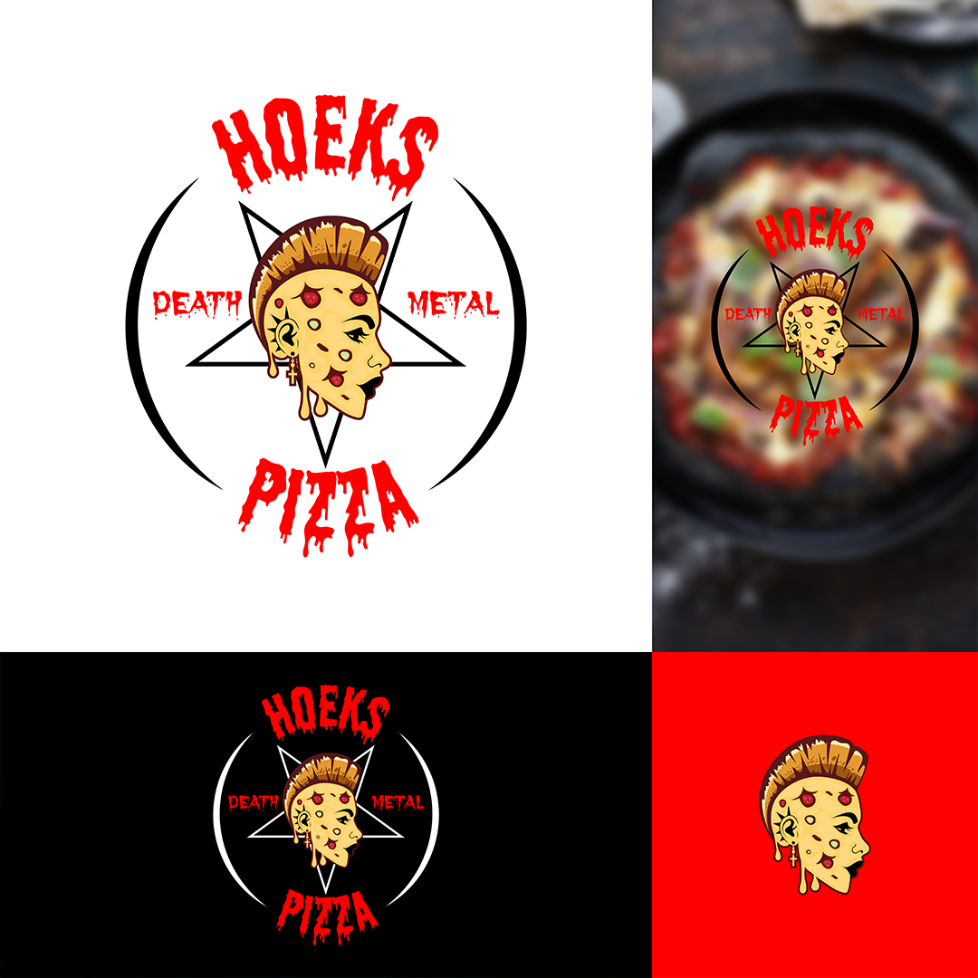 Hoeks Pizza Logo Design by Edelbert Rosales on Dribbble