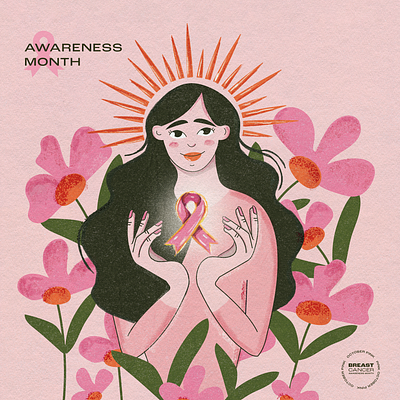 ZAHRA CANDLE | Breast Cancer Awareness Month awareness branding campaign feminism graphic design