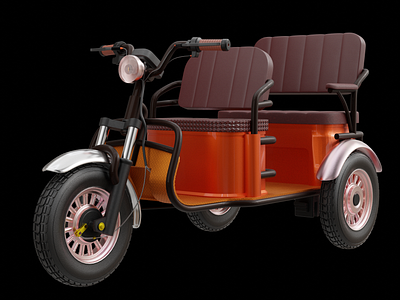 Auto Rickshaw modeling 3d 3d design 3d model 3d modeling 3d product design 3d products 3d render animation blender graphic design modeling product animation rendering