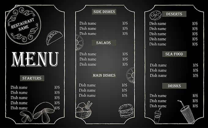 Menu Design by iqra_jamil01 on Dribbble