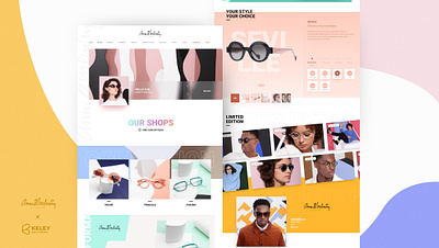 Eyewear maker redesign app branding design glasses graphic design mockup shop ui ux