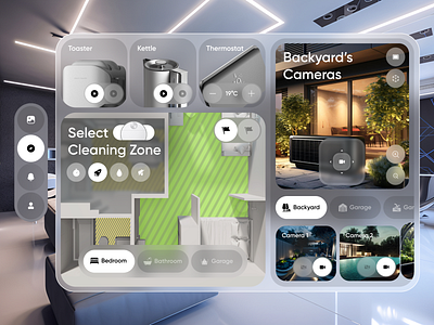 VisionHome | Smart Home App ai animation ar branding clear design illustration logo platform product smart smart design smart home ui ux uxui vr