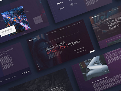 Software and Computing Services Company Redesign app branding dark design esn light mockup scsc ssii ui ux