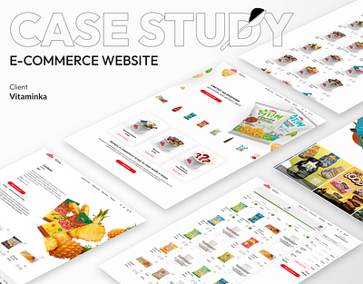 e-Commerce Website Design branding casestudy design ecommerce eshop illustration interface design logo ui ui design ux ux design