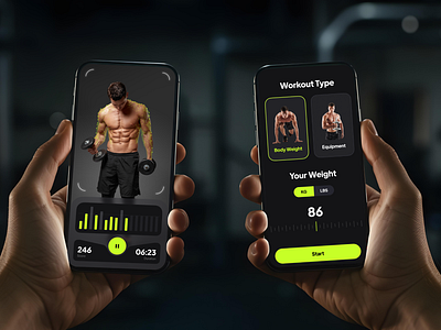 AI Fitness App ai ai fitness ai fitness app ai gym body body detection bodybody analysis bodybuilding clean dumbbell fitness fitness app gym mobile app ui ui ux ux workout