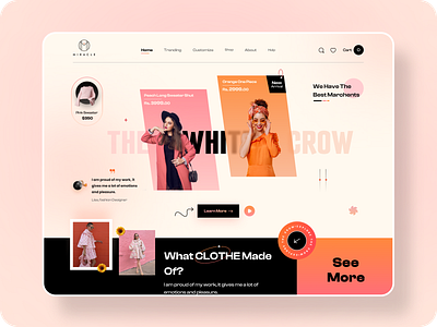 Fashion Web UI fashion ui ux