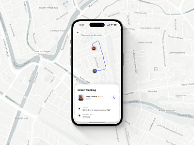#020 (Location Tracker) app daily ui dailyui delivery design location location tracker map mobile app order order tracking pin ui user interface