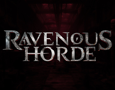 Horror Game Logo - Ravenous Horde🔥 animated fantasy logo design diablo logo fantasy game logo gaming horror logo illustration lineage logo metin2 mmorgp mmorpg muonline satanic ui