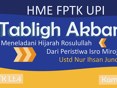 Banner of Tabligh Akbar branding graphic design