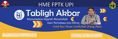 Banner of Tabligh Akbar branding graphic design