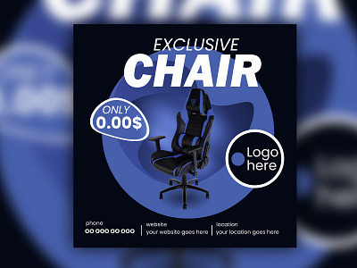 Social media post- Exclusive Chair business social media post byzed ahmed corporate post digital post marketing banner marketing template post banner professional banner psd social media banner post social media ad banner social media banner social media design