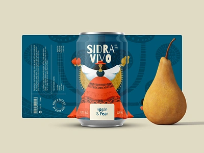 Apple and Pear Cider Can Design beverage brand identity branding can design cider design design studio digital art digital illustration drink drink can food branding fruit graphic design illustration illustration art illustrator marketing design packaging packaging design